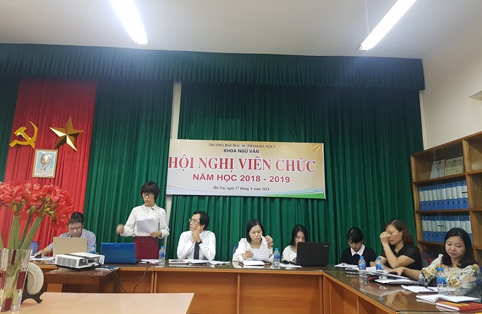 HỘI NGHỊ VIÊN CHỨC KHOA NGỮ VĂN NĂM HỌC 2017 – 2018