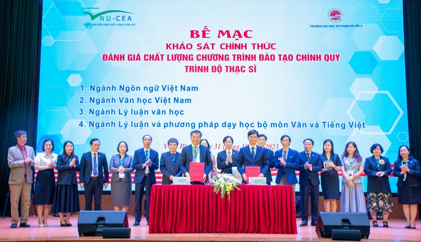 BẾ MẠC KHẢO SÁT CHÍNH THỨC ĐÁNH GIÁ CHƯƠNG TRÌNH ĐÀO TẠO TRƯỜNG ĐẠI HỌC SƯ PHẠM HÀ NỘI 2